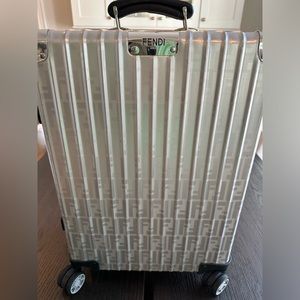 Rimowa x Fendi Classic Cabin Aluminum Roller Suitcase